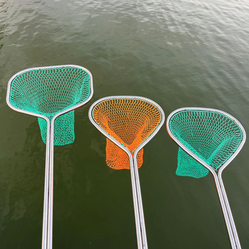 Set plasă de pescuit din oțel inoxidabil cu două țevi, design integrat îngroșat, plasă hexagonală durabilă