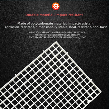 Držiak krytu akvária, akrylový, priehľadný plastový podporný rám s mrežou proti skokom