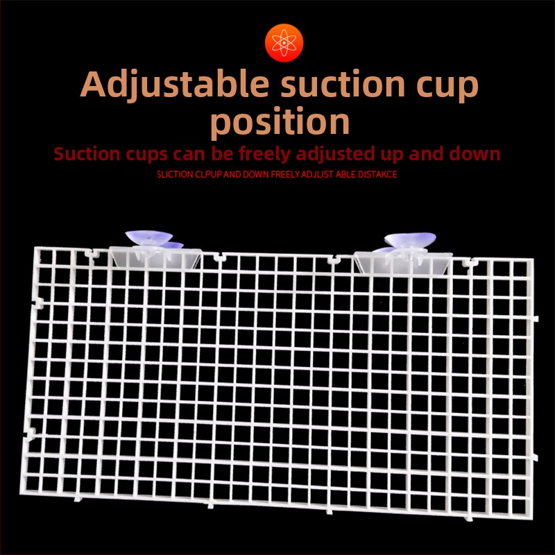 Držiak krytu akvária, akrylový, priehľadný plastový podporný rám s mrežou proti skokom