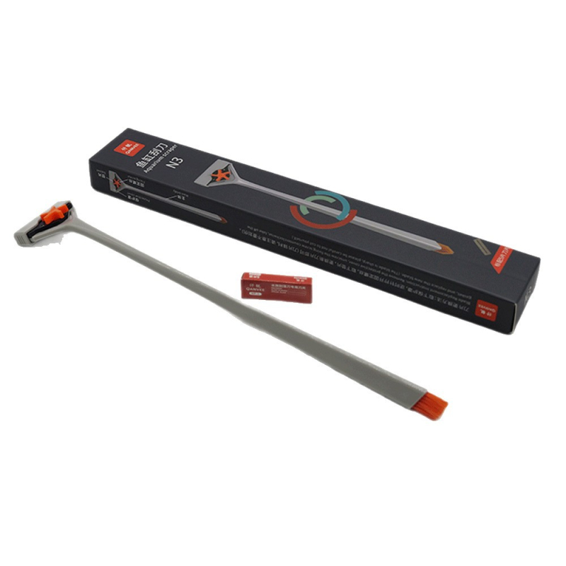 Set za čišćenje algi s zamjenjivim vrhom scraper-a - plastika, ručna oprema za akvarij, 200 g, marka Qian Rui