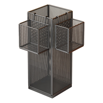 Kuhinjski organizator polic s metalnom konstrukcijom; višestruka upotreba za skladištenje povrća i začina na ploči; 1-slojni regal; moderan minimalistički dizajn.