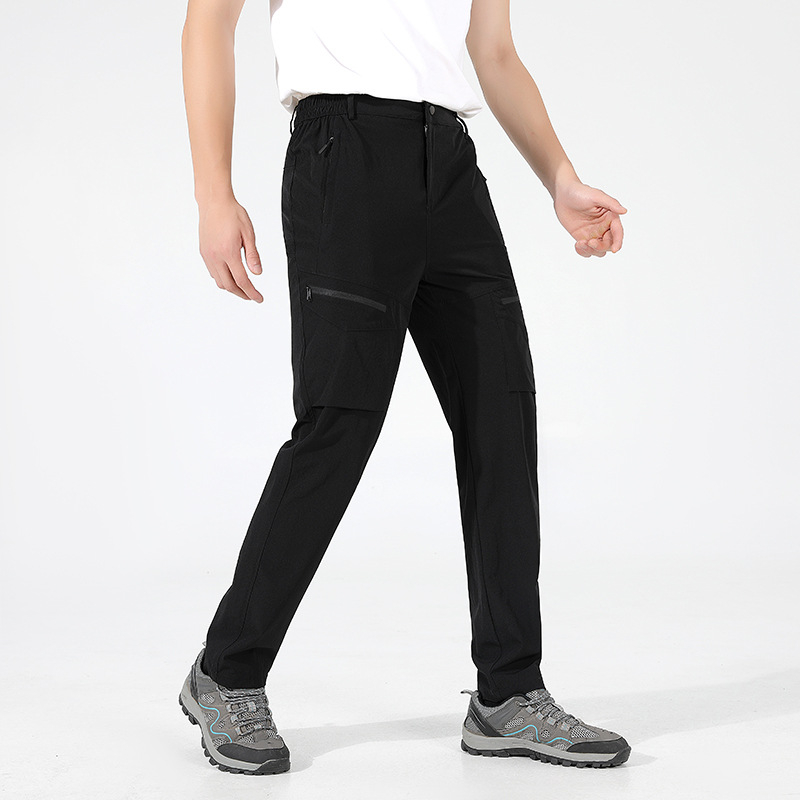 Pantaloni de drumeție cu uscare rapidă pentru femei – aerisiți, croială slim, cu mai multe buzunare (Uscare rapidă, Vară, Femei)