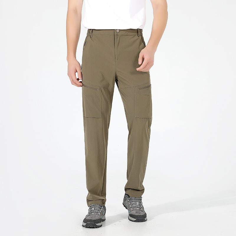 Pantaloni de drumeție cu uscare rapidă pentru femei – aerisiți, croială slim, cu mai multe buzunare (Uscare rapidă, Vară, Femei)