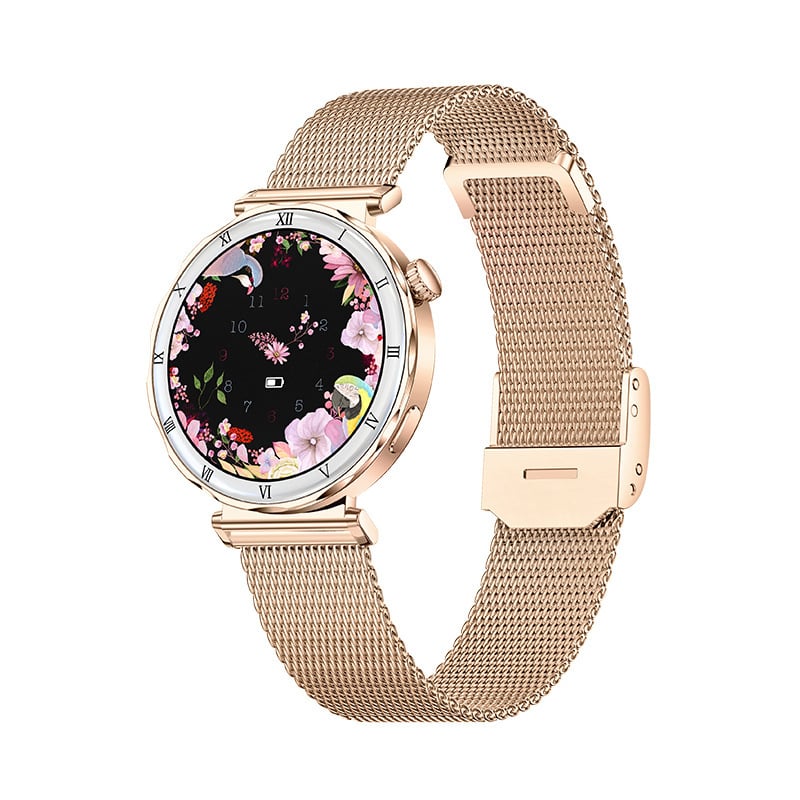 Ženski pametni sat i1222 s Bluetooth pozivima, praćenje krvnog tlaka, kisika u krvi i otkucaja srca; AMOLED zaslon, praćenje sna, trajanje baterije do 21 dana