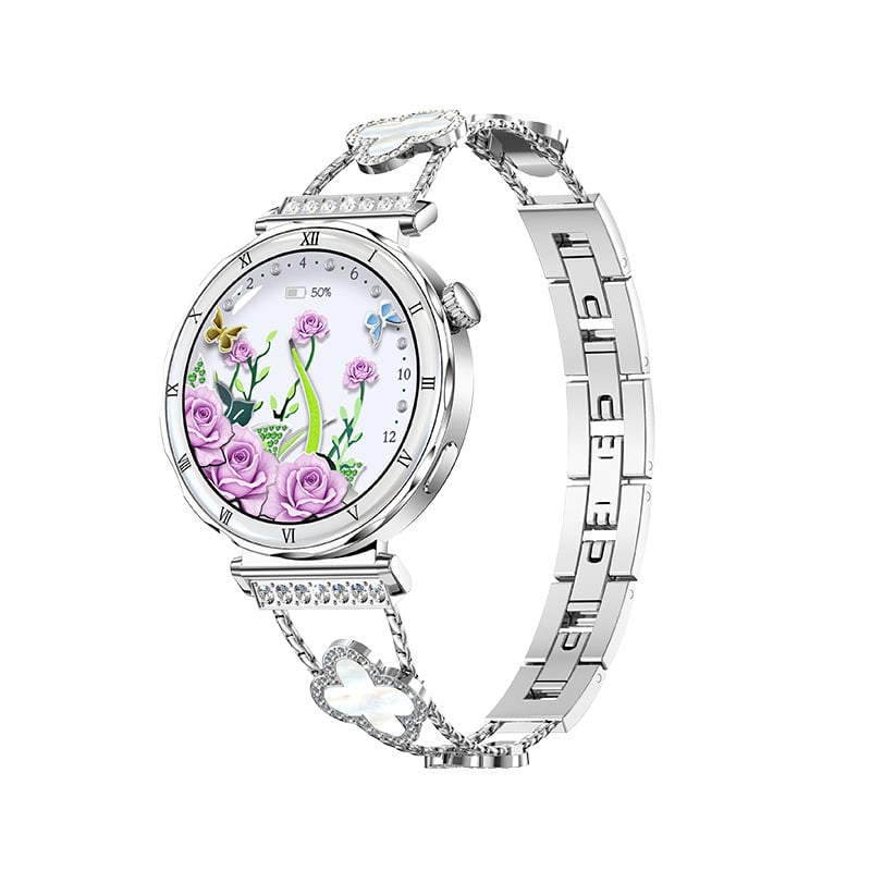 Ženski pametni sat i1222 s Bluetooth pozivima, praćenje krvnog tlaka, kisika u krvi i otkucaja srca; AMOLED zaslon, praćenje sna, trajanje baterije do 21 dana