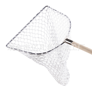 Plasă Dip cu cadru din lemn, plasă din nylon, ochiuri mici, mâner din lemn – Echipament pentru acvariu