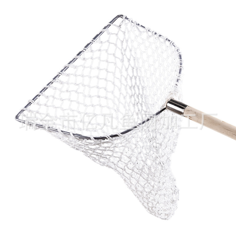 Plasă Dip cu cadru din lemn, plasă din nylon, ochiuri mici, mâner din lemn – Echipament pentru acvariu