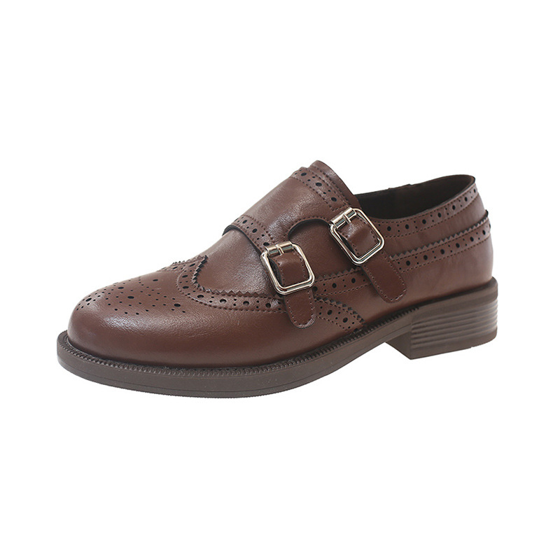 Ženske mokasice, korejski stil, okrugli vrh, niski potpetice 1–3 cm, PU gornji dio, kopča na Velcro