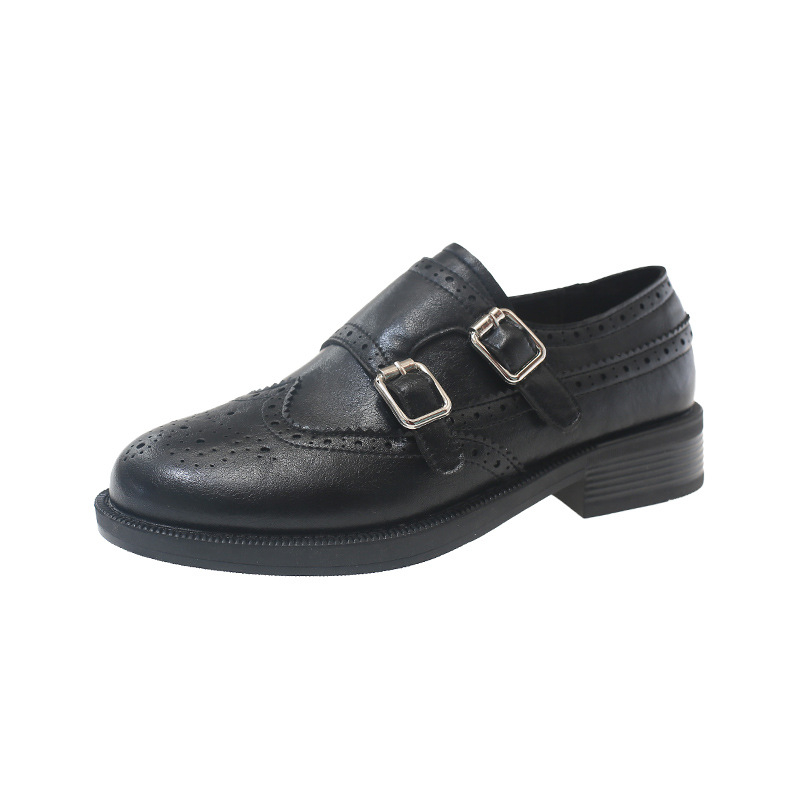 Ženske mokasice, korejski stil, okrugli vrh, niski potpetice 1–3 cm, PU gornji dio, kopča na Velcro