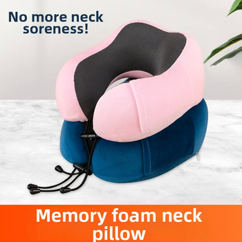 Juncheng U-shaped Travel Neck Pillow, memory cotton filling, βάρος έως 0,5 kg, επιχειρηματικό στυλ