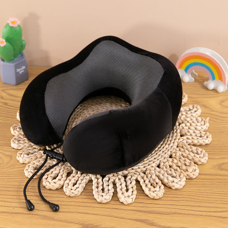 Juncheng U-shaped Travel Neck Pillow, memory cotton filling, βάρος έως 0,5 kg, επιχειρηματικό στυλ