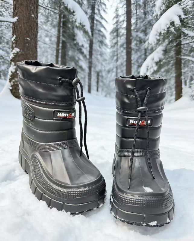 Férfi havas bakancsok, vízálló, szigetelt, könnyű, csúszásgátló EVA talppal