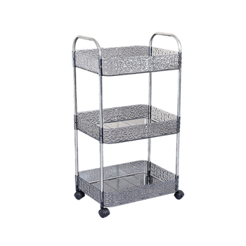 Mobilna plastična kolica za skladištenje, višeslojni rega za kuhinju i kupaonicu, bez montaže, podna postolje