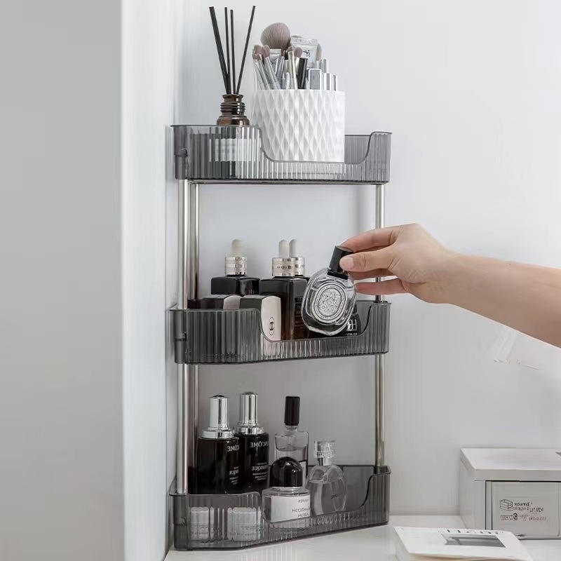 Mobilna plastična kolica za skladištenje, višeslojni rega za kuhinju i kupaonicu, bez montaže, podna postolje