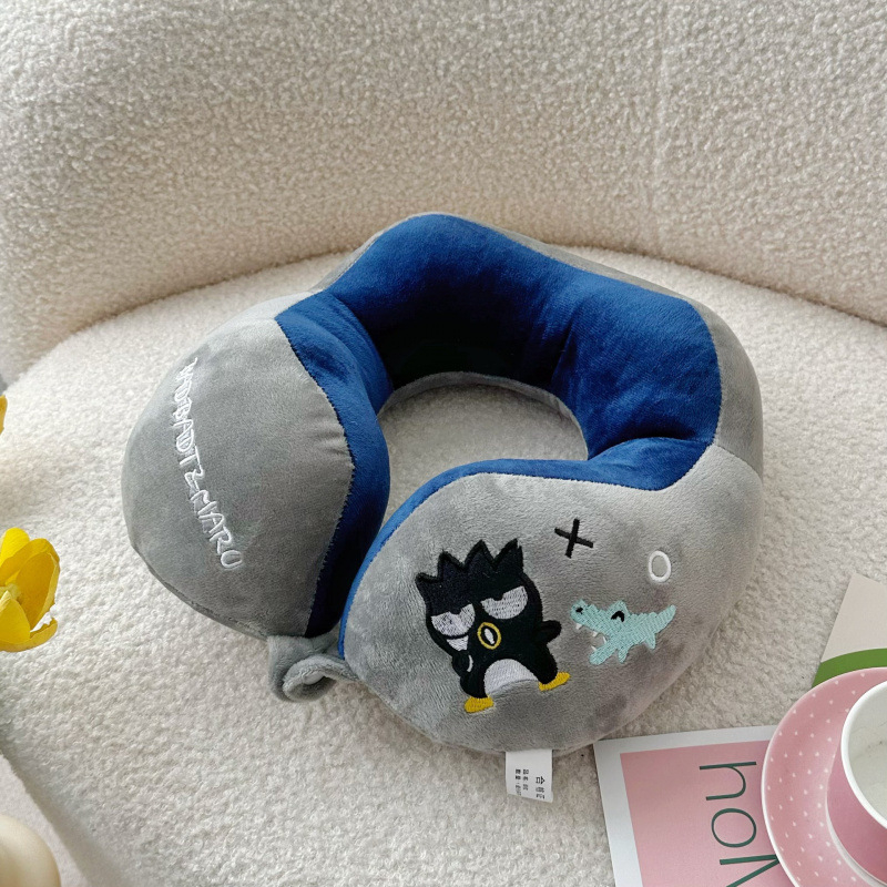 У-образна възглавница за шия с мультяшен дизайн, за офис и пътуване, пълнеж PP памук, покритие Crystal Fleece