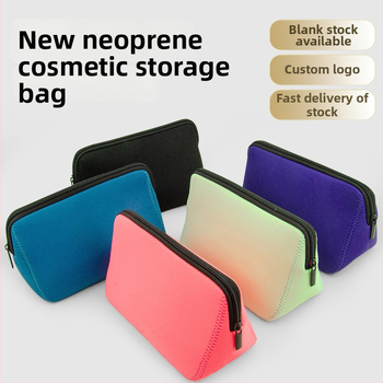 Make-up torbica, torbica u stilu ručne, diving tkanina, višestruka namjena, za putovanje i skladištenje kozmetike