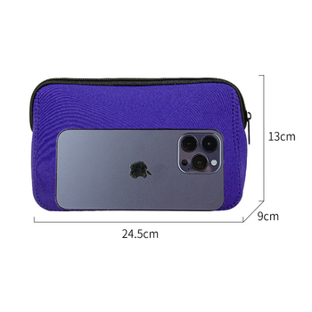 Make-up torbica, torbica u stilu ručne, diving tkanina, višestruka namjena, za putovanje i skladištenje kozmetike