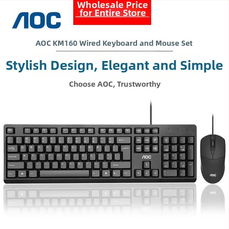 K10 žično set tastature i miša za stolno računalo – uredska i kućna upotreba