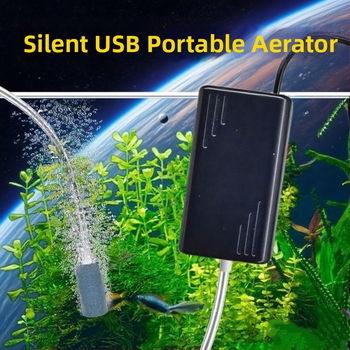 USB prijenosna pumpa za kisik za akvarij — ultra-tihi mali aerator