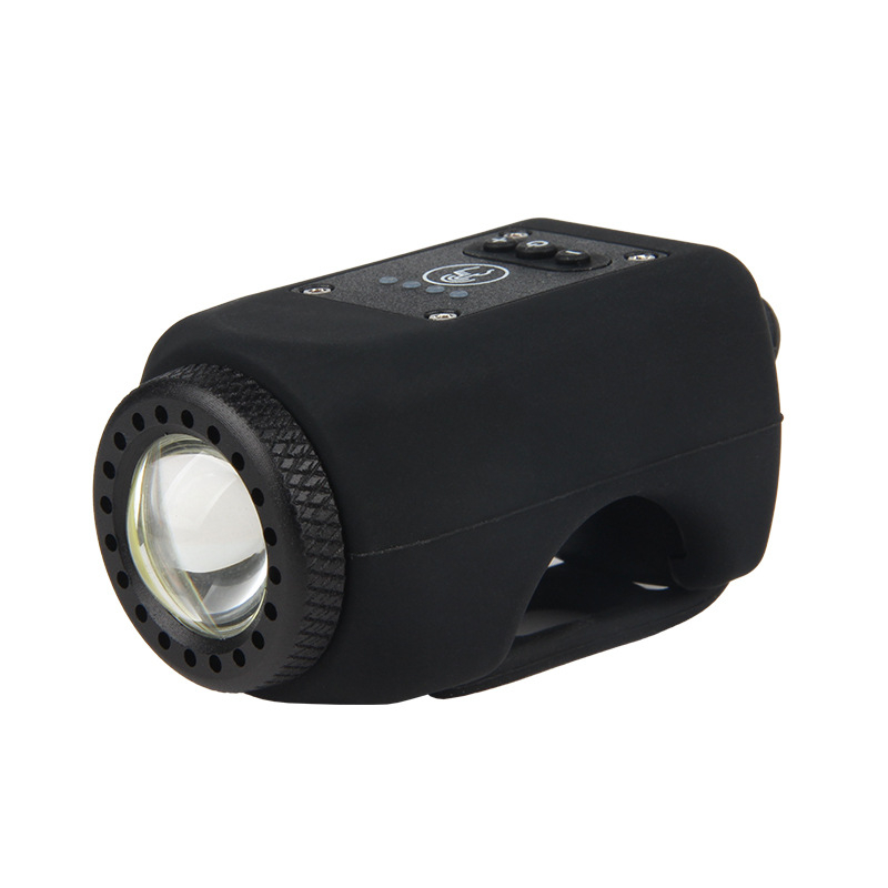 Lumină frontală pentru bicicletă cu horn USB încărcabil, sonerie pentru copii, lanternă, echipament impermeabil MTB