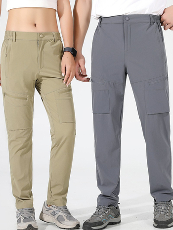 Pantaloni de drumeție care se usucă rapid – respirabili, impermeabili, din amestec de bumbac, elastici, unisex