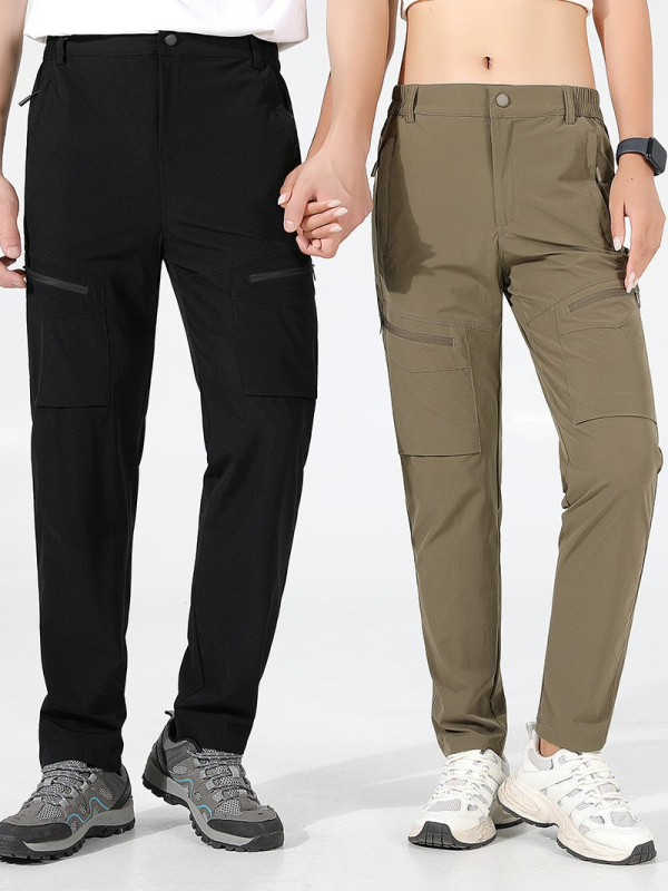 Pantaloni de drumeție care se usucă rapid – respirabili, impermeabili, din amestec de bumbac, elastici, unisex