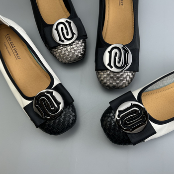 Pantofi Egg Roll cu vârf rotund, partea superioară din piele de vită, toc mic 1-3 cm, talpă din cauciuc, potriviți pentru vară, primăvară și toamnă