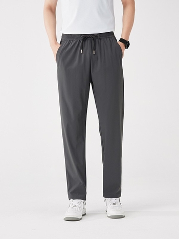 Unisex hlače za vanjske aktivnosti od ice silk, brzo se suše, lagane ljeto, s elastičnim pojasom, opušten kroj, duge