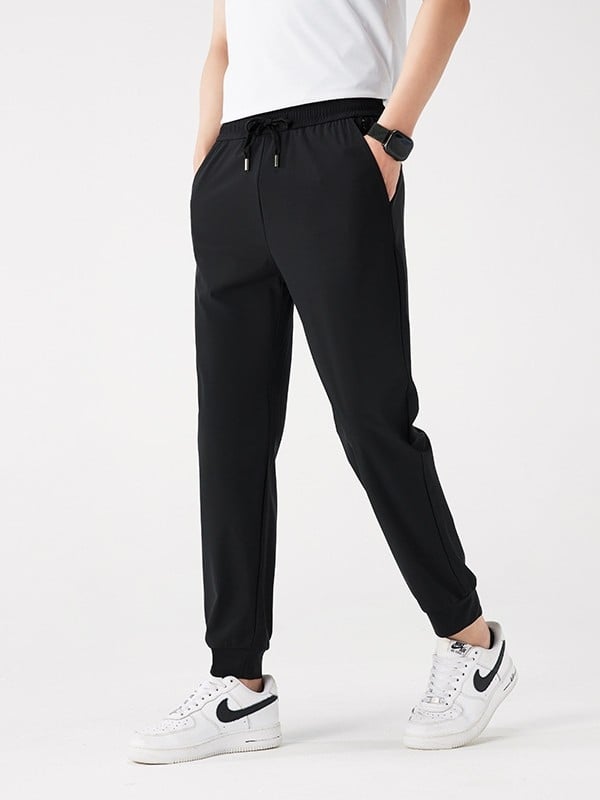 Unisex hlače za vanjske aktivnosti od ice silk, brzo se suše, lagane ljeto, s elastičnim pojasom, opušten kroj, duge