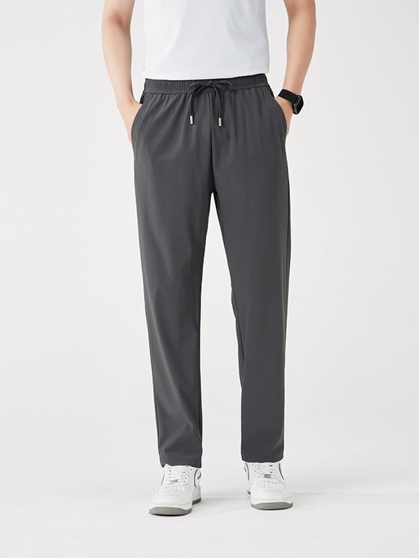 Unisex hlače za vanjske aktivnosti od ice silk, brzo se suše, lagane ljeto, s elastičnim pojasom, opušten kroj, duge
