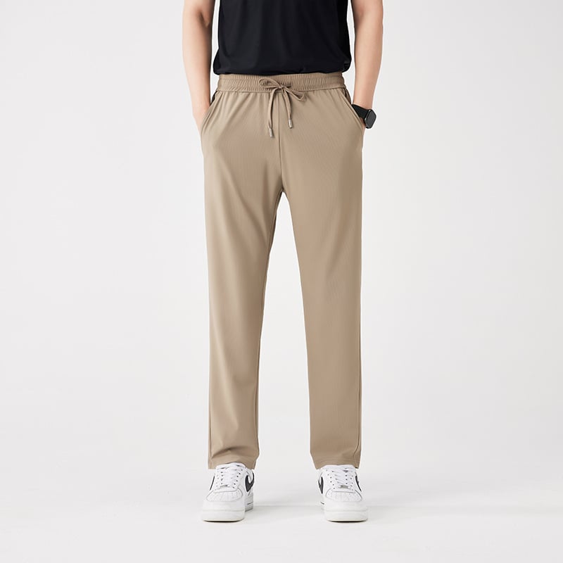 Unisex hlače za vanjske aktivnosti od ice silk, brzo se suše, lagane ljeto, s elastičnim pojasom, opušten kroj, duge