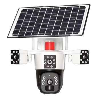 Napelemes kültéri kamera, 5V tápegység, -20°C–55°C üzemi hőmérséklet-tartomány, riasztás támogatott, beltéri és kültéri használatra egyaránt