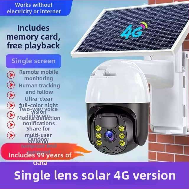 Napelemes kültéri kamera, 5V tápegység, -20°C–55°C üzemi hőmérséklet-tartomány, riasztás támogatott, beltéri és kültéri használatra egyaránt