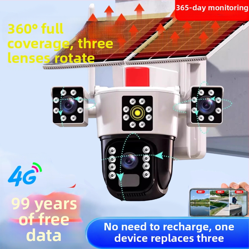 Napelemes kültéri kamera, 5V tápegység, -20°C–55°C üzemi hőmérséklet-tartomány, riasztás támogatott, beltéri és kültéri használatra egyaránt