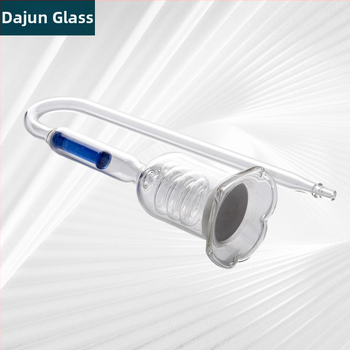 Аквариумният спирален фин филтър от стъкло за аквариум, марка Dajun, модел 25, тегло 100 g, материал: стъкло от висок боросиликат