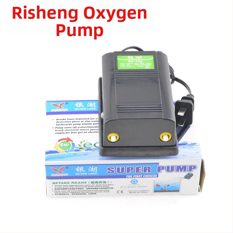 Risheng SP-780 Αντλία οξυγόνου για ενυδρείο, διπλής οπής σχεδιασμός, τροφοδοσία AC, 450 g