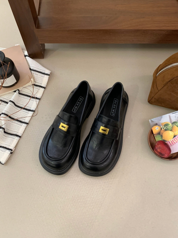 Loafersice, britanskog stila, Slip-On, okrugli prst, Gornji materijal: Super Fiber