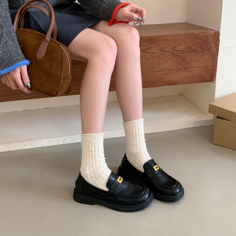 Loafersice, britanskog stila, Slip-On, okrugli prst, Gornji materijal: Super Fiber