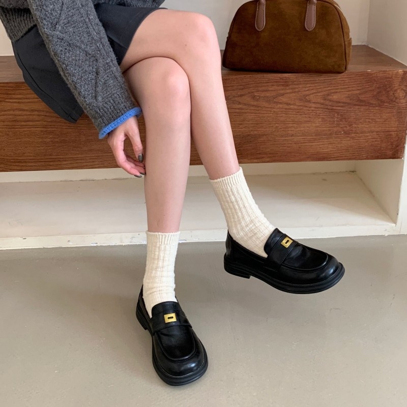 Loafersice, britanskog stila, Slip-On, okrugli prst, Gornji materijal: Super Fiber