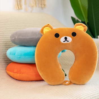 У-образна пътна възглавница за шия, пълнеж от PP памук, лека под 0,5 кг, модерен стил на простота, подходяща за деца и възрастни