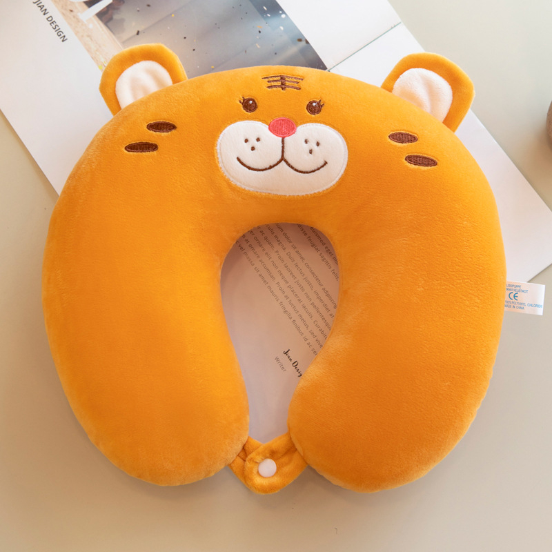 У-образна пътна възглавница за шия, пълнеж от PP памук, лека под 0,5 кг, модерен стил на простота, подходяща за деца и възрастни