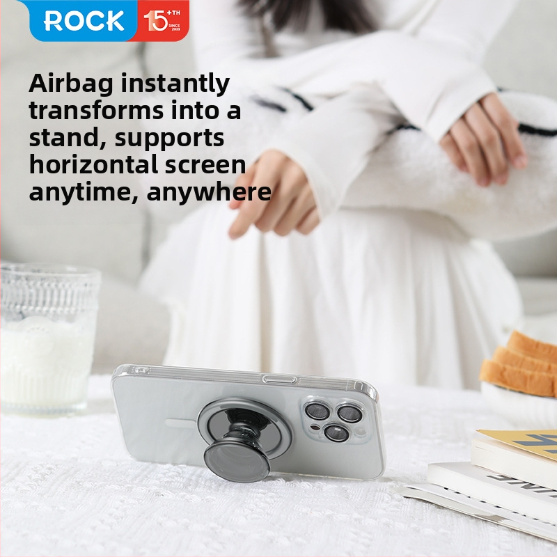Držiak na telefón v tvare prstena s lepiacim uchytením — univerzálny plast Rock/lock