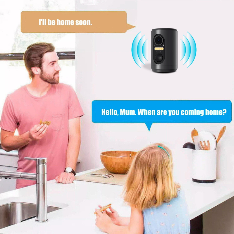 Vezeték nélküli IP megfigyelő kamera 1080p, 2.4 mm objektív, 0.001 lx minimális megvilágítás, mobil értesítés, IR 5 m-ig