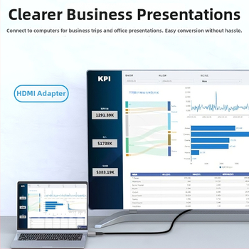 Type-C ženski HDMI/DP adapter – 8K rezolucija, 1 m kabel, TY20HD12