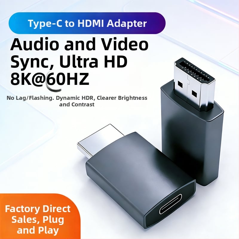 Type-C ženski HDMI/DP adapter – 8K rezolucija, 1 m kabel, TY20HD12