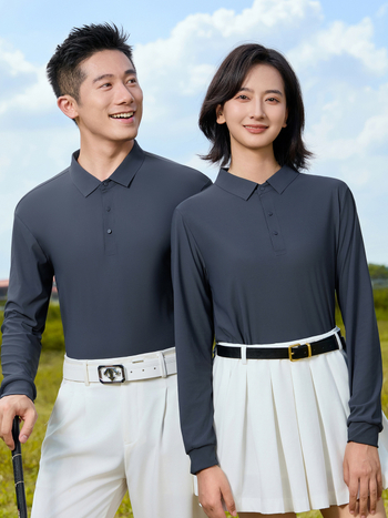 Unisex golf majica s dugim rukavima – brzo sušenje, odvlačenje vlage, lagana i prozračna tkanina, jednobojna