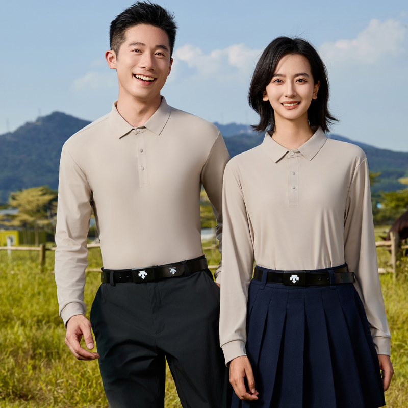 Unisex golf majica s dugim rukavima – brzo sušenje, odvlačenje vlage, lagana i prozračna tkanina, jednobojna