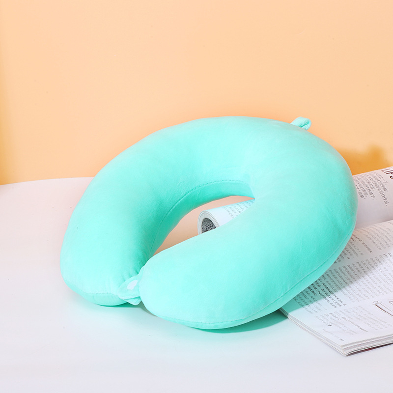 U-образна възглавничка за шията, пълнител полиестерно влакно, 100% съдържание на пълнежа, прост стил, премиум качество