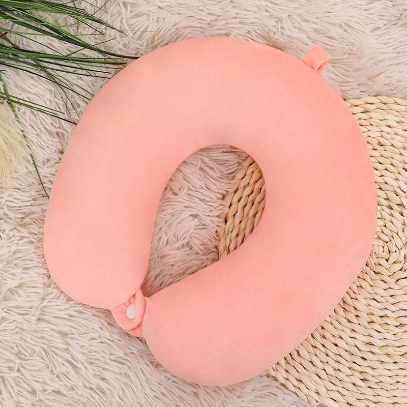 U-образна възглавничка за шията, пълнител полиестерно влакно, 100% съдържание на пълнежа, прост стил, премиум качество