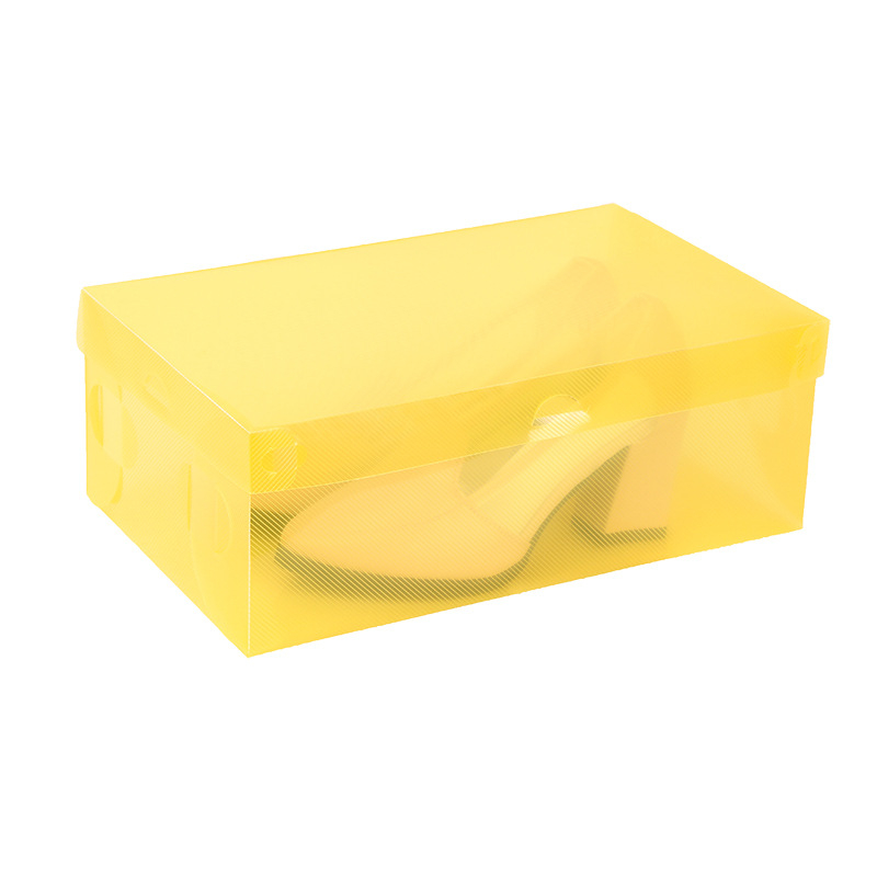 Kutija za cipele – debela prozirna kutija s preklopnim poklopom, PP plast, kapacitet 18